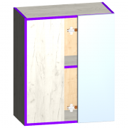 Кухонные шкафы навесные-ШНПУ-1Д-Прямой угловой 1ДL (720)